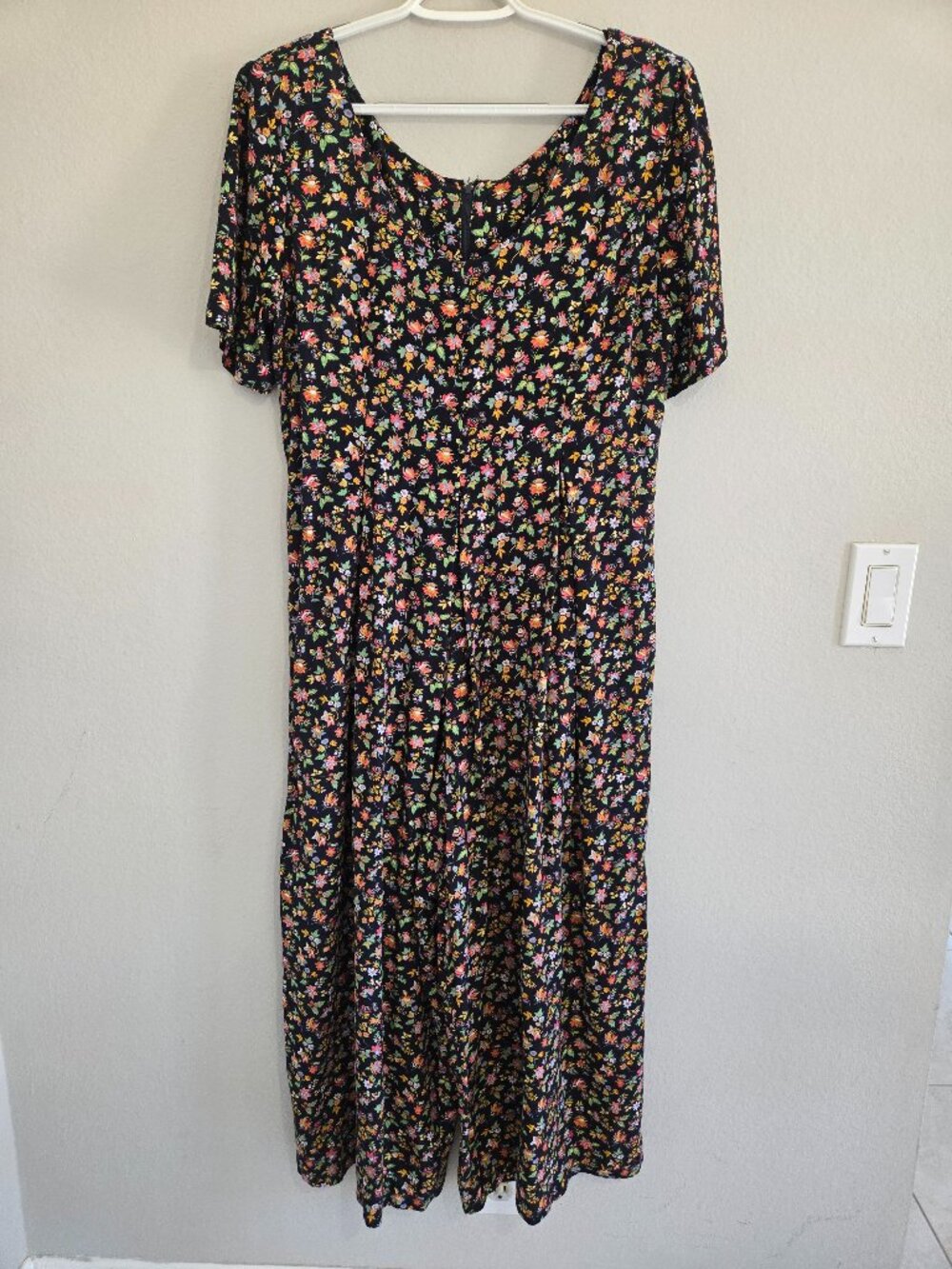 Jeffrey & Dara Vintage 90's Wide-Leg Floral Jumpsuit size Medium
